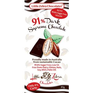 Chocolates Little Zebra  91% Dark Supreme 85g