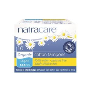 Natracare Digital Tampons Super 100% Organic Cotton 10s