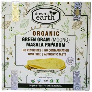 Papadum Masala Organic green lentil 200g
