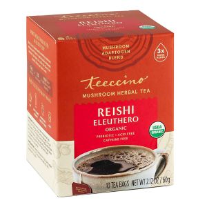 MUSHROOM TEA REISHI ELEUTHERO ADAPTOGEN HERBAL  | 10 CT