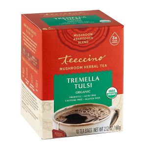 MUSHROOM TEA TREMELLA TULSI ADAPTOGEN HERBAL  | 10 CT