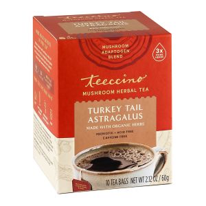 MUSHROOM TEA TURKEY TAIL ASTRAGALUS  ADAPTOGEN HERBAL | 10 CT